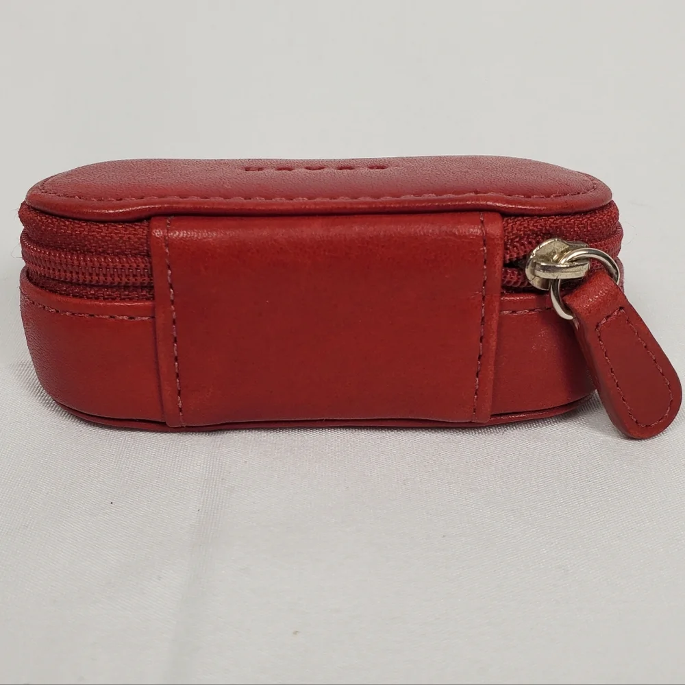 Coach Red Lipstick Holder Case With Mirror Vtg - Picture 6 of 9